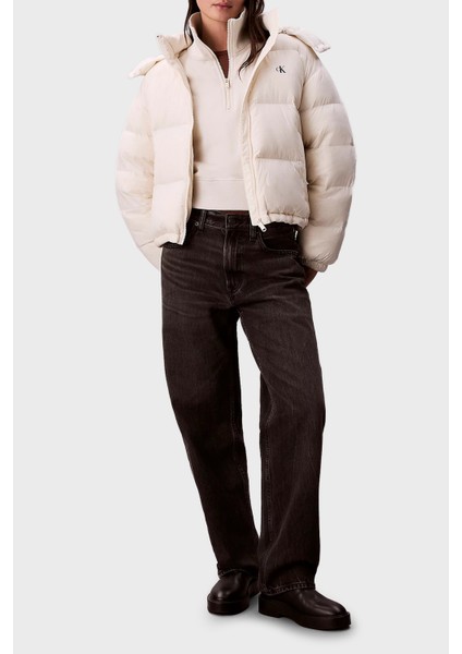 Suya Dayanıklı Boxy Fit Çıkarılabilir Kapüşonlu Şişme Mont LV047D501GVDV Bayan Mont LV047D501G Vdv fiyatları