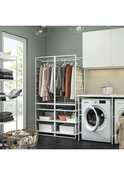 Açık Gardırop, Beyaz, 99X51X173 cm fiyatları