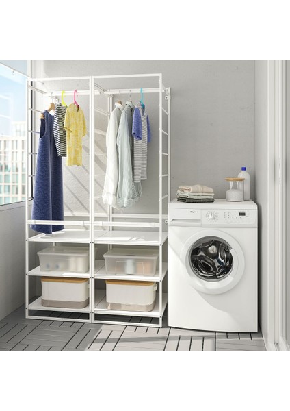 Açık Gardırop, Beyaz, 99X51X173 cm modelleri