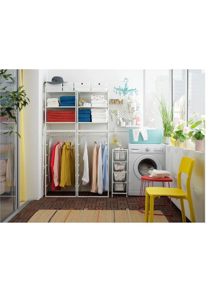 Açık Gardırop, Beyaz, 99X51X173 cm fırsatları