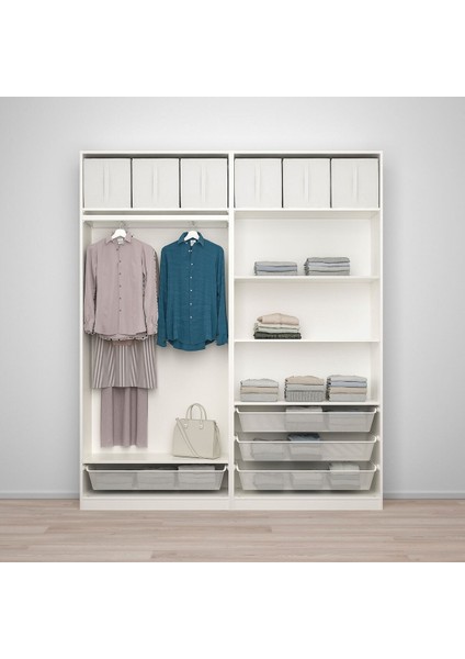 Pax Gardırop, Beyaz-Buzlu Cam, 200X38X236 cm fiyatları
