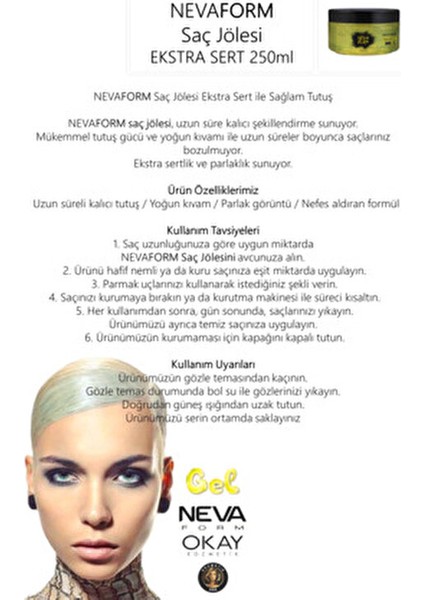 Form Saç Şekillendirici Jel Extra Sert 250 ml Uzun Süreli Tutuş Sağlar modelleri