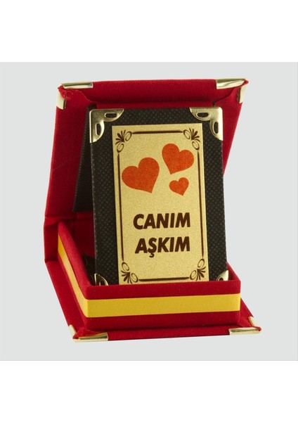 Ds-Derin Canım Aşkım Plaketi-Kırmızı