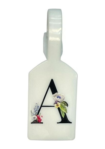 A Harf Beyaz Bavul Etiketi,valiz Etiketi,kartlık,isimlik,bagaj Etiketi