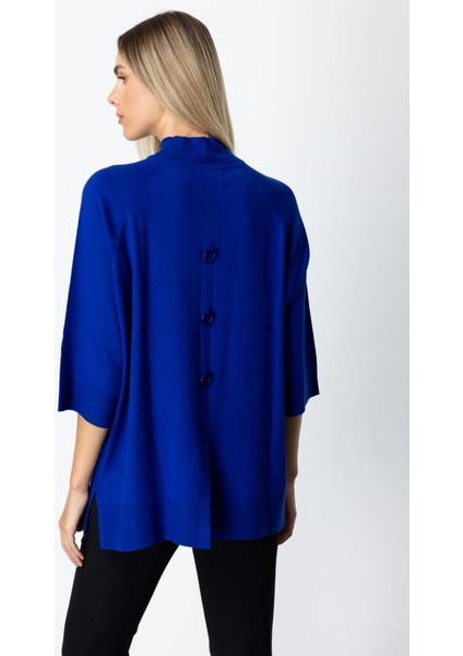 65310 Onteks Arkası Düğmeli Yırtmaçlı Yarım Balıkçı Salaş Kazak fırsatları