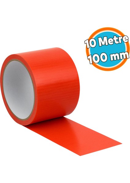 Tamir Bandı 100 mm x 10 mt Çok Amaçlı Güçlü Yapışkanlı Suya Dayanıklı Onarım Yalıtım Bandı Kırmızı