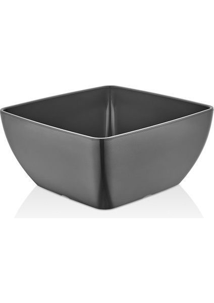 42025.G - Corona 2'li Gri Kare Kase 25X25 Cm, Thermoset Melamin