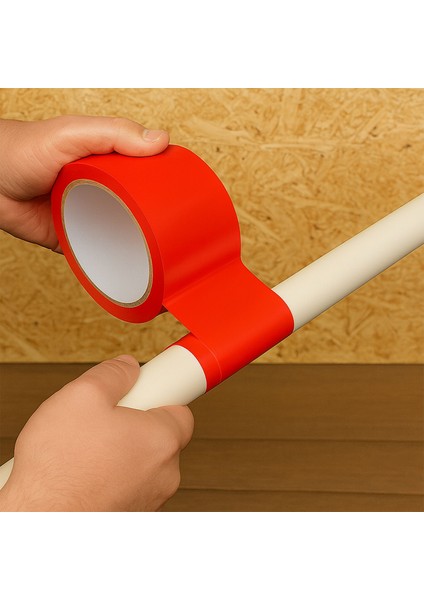 Tamir Bandı 100 mm x 10 mt Çok Amaçlı Güçlü Yapışkanlı Suya Dayanıklı Onarım Yalıtım Bandı Kırmızı modelleri