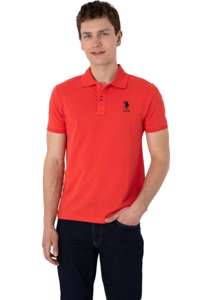 Erkek Slim Fit Polo Yaka Basic Tişört
