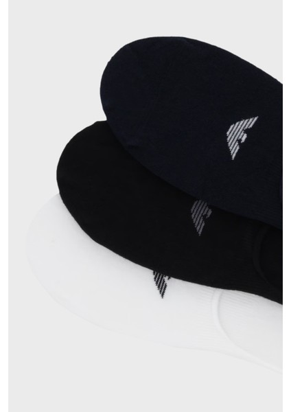 Logolu Streç Pamuklu 3 Pack Babet Çorap Erkek Çorap EM000548 AF14446 M0091 fiyatları