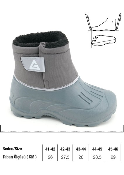 Erkek Kışlık Içi Peluşlu Su Geçirmez Tek Cırt Cırtlı Boğazdan Ayarlanabilir Rahat Taban Günlük Eva Kar Bot Çizme fiyatları
