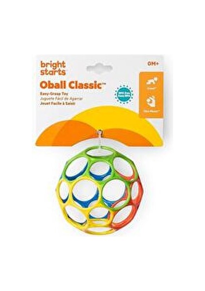 Oball Klasik Top 10.5 cm Yumuşak ve Esnek Tasarım 0-24 Ay Bebekler İçin indirimleri