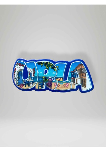 Urla Temalı Kabartmalı Polyester Magnet Buzdolabı Süsü