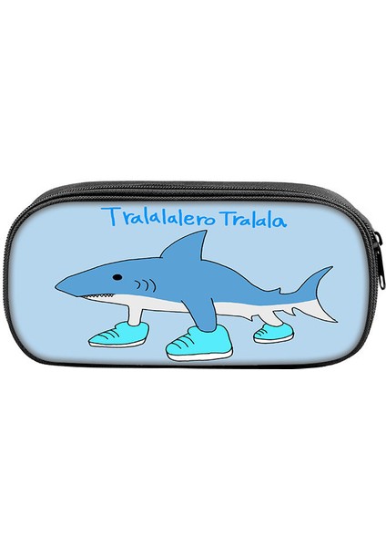 Baskılı Beyin Deliği Köpekbalığı Öğrenci Kırtasiye Çantası (Yurt Dışından)