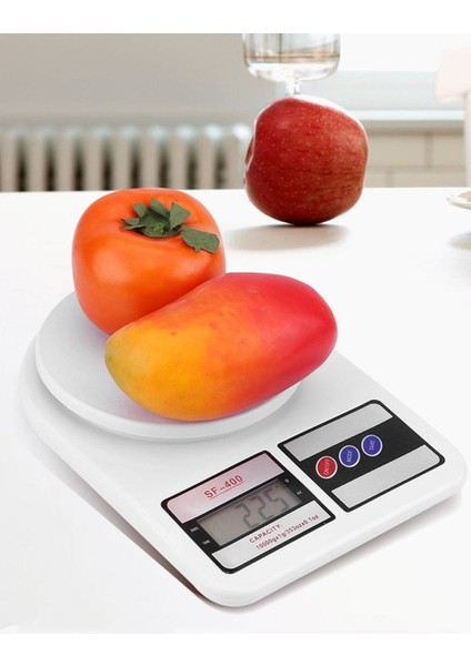 10 kg Dijital El Terazisi, Hassas ve Sağlam Mutfak Tartısı, Pilli Ölçüm Cihazı