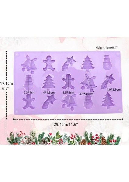 Yılbaşı Mum Yapım Seti Mum Eritme Kabı 1000 ml Yılbaşı Silikon Kalıp 15LI Yeniyıl Silikon Mum Kalıbı fırsatları