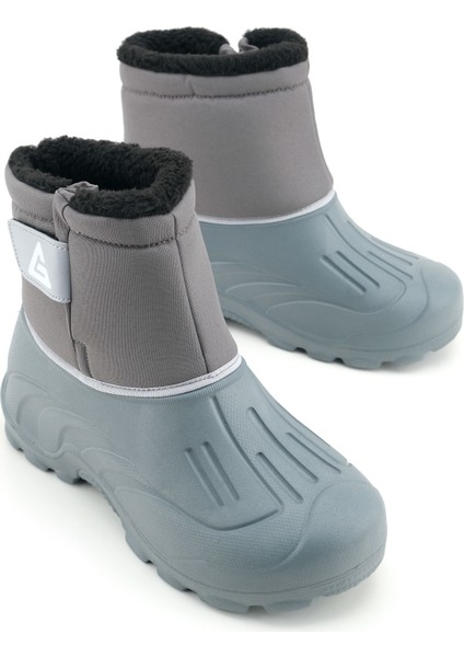 Erkek Kışlık Içi Peluşlu Su Geçirmez Tek Cırt Cırtlı Boğazdan Ayarlanabilir Rahat Taban Günlük Eva Kar Bot Çizme