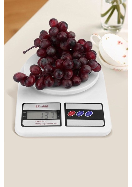 Dijital Mutfak Tartısı 10 Kg, 1 gr Hassasiyet, Pratik ve Güvenilir Ölçüm Cihazı