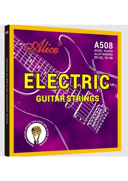 Alıce A508-L 10-46 Lıght Nıckel Plated Elektro Gitar Teli