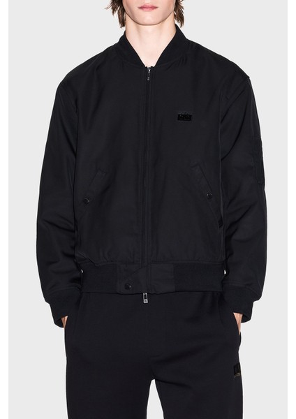 Logolu Regular Fit Kolej Yaka Bomber Ceket Erkek Ceket XM001137 AF16672 UC001