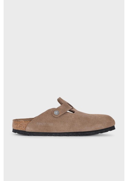 Boston Süet Deri Kemer Detaylı Kapalı Terlik Unisex Terlik 1030861