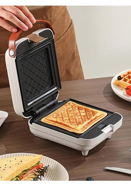 Çok Fonksiyonlu Waffle ve Tost Makinesi, 3 Plakalı, Yapışmaz, Kompakt Tasarım fırsatları