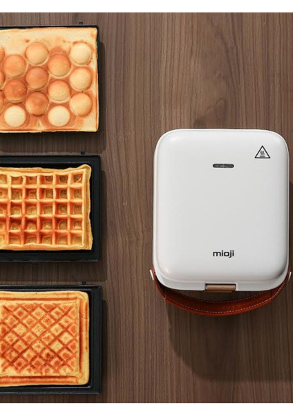 Çok Fonksiyonlu Waffle ve Tost Makinesi, 3 Plakalı, Yapışmaz, Kompakt Tasarım indirimleri