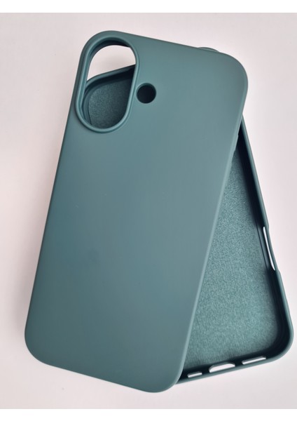 iPhone 17 ile Uyumlu Lansman Içi Kadife Esnek Soft Silikon Kılıf