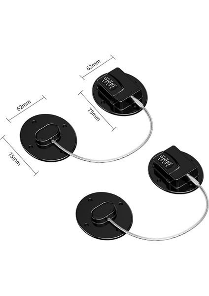 Çocuk Sıkışma Önleyici Adet Güvenlik Kilidi: Buzdolabı, Çamaşır Makinesi, Dolap Kapı Için Manyetik Mini Kilitler (Yurt Dışından)