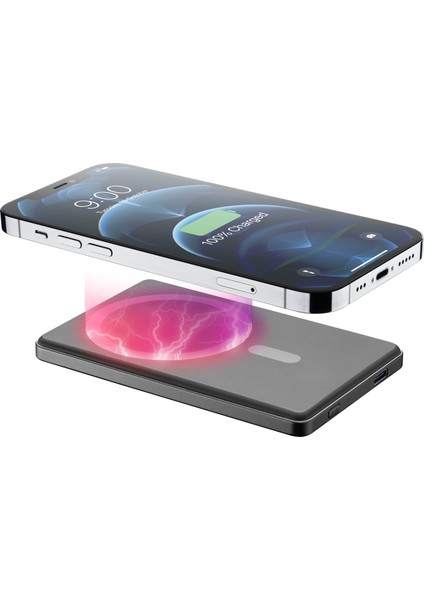 Cellularlıne Ultra Ince Magsafe 5.000 Mah Taşınabilir Şarj Cihazı Koyu Gri fiyatları