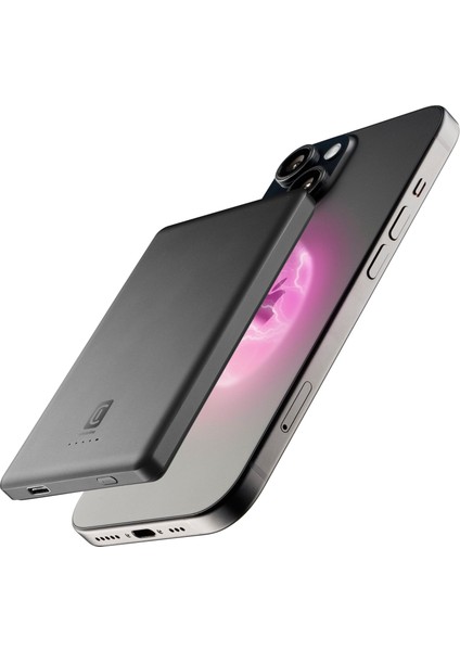 Cellularlıne Ultra Ince Magsafe 5.000 Mah Taşınabilir Şarj Cihazı Koyu Gri modelleri