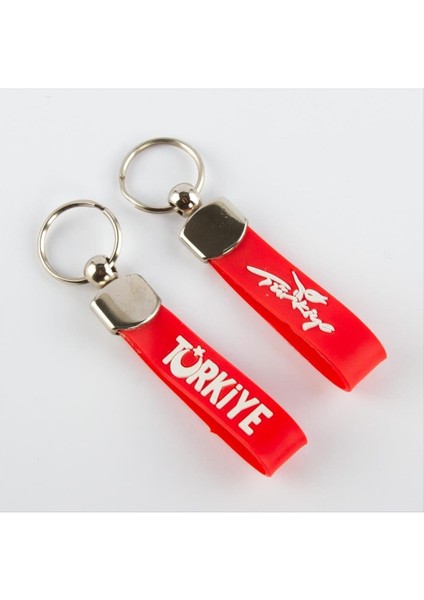 Ds-Derin Türkiye Yazılı Anahtarlık-Kırmızı