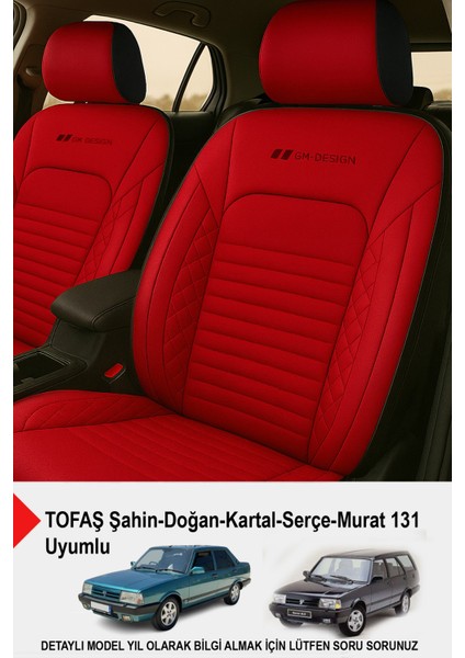 Istanbul Serisi Deri Oto Koltuk Kılıfı (Tofaş Kartal-Şahin-Doğan-Serçe-Tempra Uyumlu)