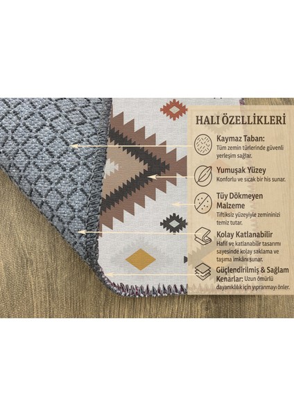 Çok Desenli Dijital Baskılı Halı – Süpürge ve Makine Kullanımı fırsatları