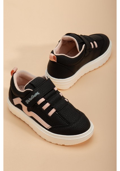 Şirinbebe Şiringenç Kız Çocuk Spor Ayakkabı Ortopedik Pudra Cırtlı