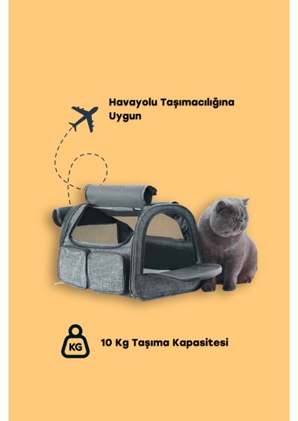 4 Pencereli Oxford Kedi Taşıma Çantası fiyatları