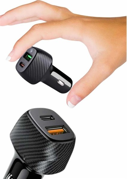 Msa-Shop Type-C Girişli Araba Çakmaklık Şarj Cihazı 38W Oto Çakmaklık fırsatları
