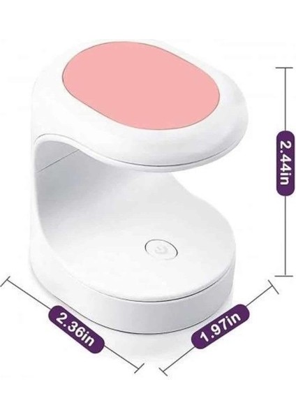 Msa-Shop Protez Tırnak Kurutucu Kalıcı Oje LED Oje Kurutucu Uv Işınlı Taşınabilir indirimleri