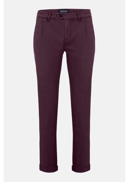 Erkek Bordo Chino Pantolon