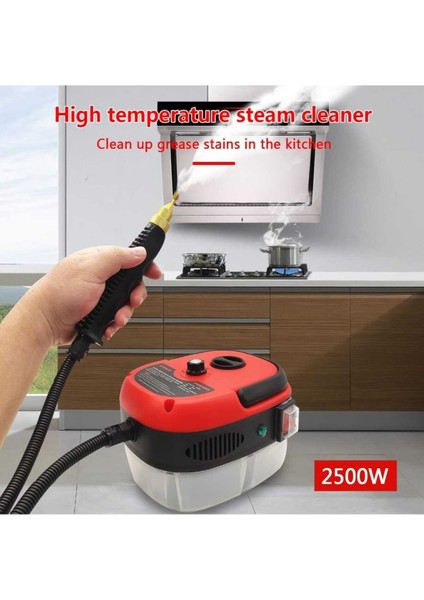 Yüksek Isı Basınçlı Buharlı Temizlik Cihazı 2500W Kırmızı fiyatları