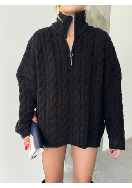 Yarım Fermuarlı Triko Kazak fiyatları