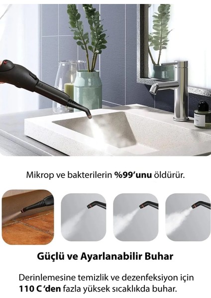 Iki Fonksiyonlu Buharlı Temizlik Makinesi, El ve Mop Kullanımı, 132 Derece, 380 ml fiyatları