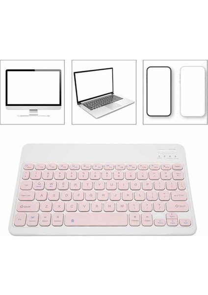 Msa-Shop Bluetooth Şarj Edilebilir Mini Q Klavye Kablosuz Taşınabilir modelleri