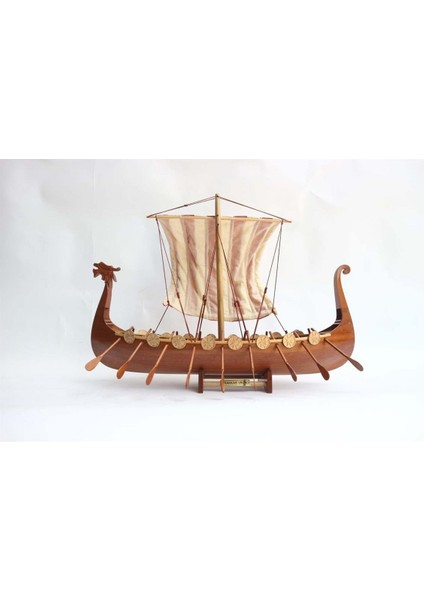 Gianhien FB0011W60 Drakkar Viking Fargag Ahşap Hazır Yelkenli Gemi Maketi modelleri
