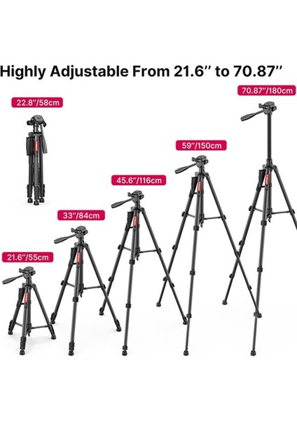 U-Select Vt-01 Çok Fonksiyonlu Taşınabilir Alüminyum Tripod Monopod