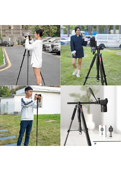 U-Select Vt-01 Çok Fonksiyonlu Taşınabilir Alüminyum Tripod Monopod