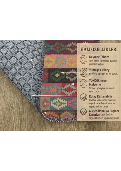 Çok Renkli Dijital Baskılı Halı – Salon ve Çocuk Odası Için fırsatları