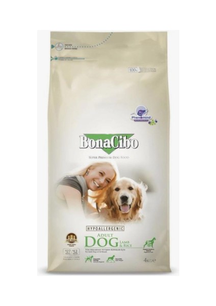 Adult Dog Lamb & Rice Kuzu Etli ve Pirinçli Yetişkin Köpek Maması 4kg