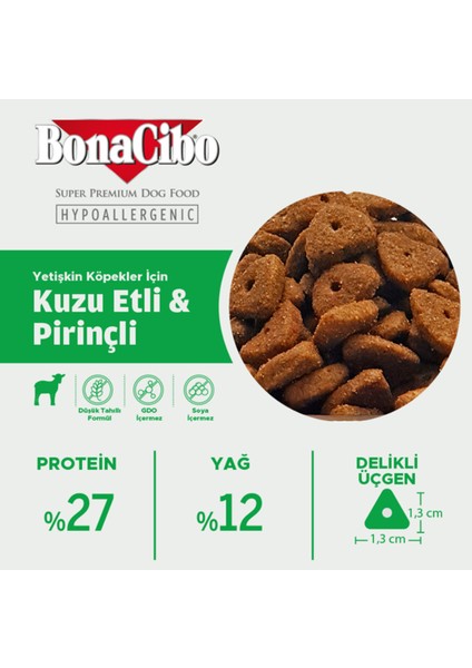 Adult Dog Lamb & Rice Kuzu Etli ve Pirinçli Yetişkin Köpek Maması 4kg fiyatları