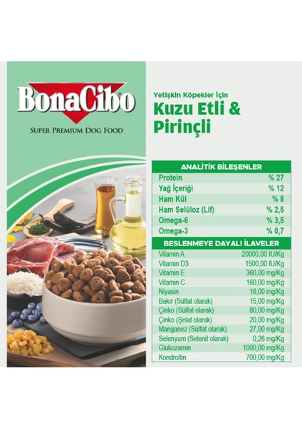 Adult Dog Lamb & Rice Kuzu Etli ve Pirinçli Yetişkin Köpek Maması 4kg modelleri